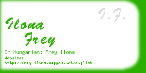 ilona frey business card